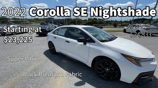 2022 Corolla SE Nightshade