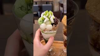 matcha parfait in japan 🍵🫶 #shorts