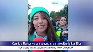 CAMILA Y MARCOS SE ENCUENTRAN EN LA REGIÓN DE LOS RÍOS, LA COMUNIDAD SALIÓ A LAS CALLES A RECIBIRLOS