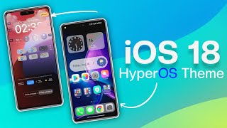 Much-Awaited HyperOS Theme With iOS 18 Features 🚀 Install On Any Xiaomi, Redmi, & POCO Device ‼️