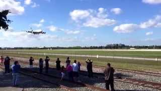 Lufthansa A380 lands at Miami Int'l Airport