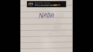 Nada 🔥 logo comment your name #viral #trending #instagram #artist #short