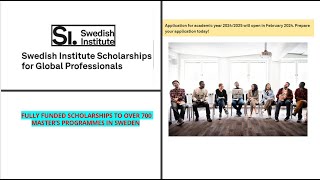 2024 Swedish Institute Fully Funded Masters Scholarships for International Students #masters