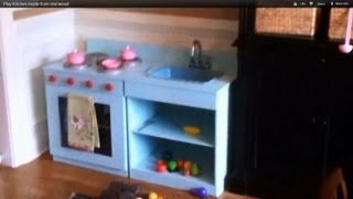 Play Kitchen made from real wood/built to last. Step by step.