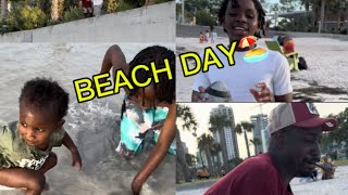 St Pete Beach!🏖️#florida lil Bro was visiting & almost coughed up a lung🫁🤦🏾‍♀️😂#beach