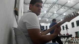 Tocando Guitarra na Igreja Hino Antigo Assembleia de Deus Templo Central Viçosa do Ceará