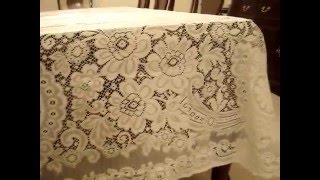 New Melrose Lace Tablecloth from Scotland Fine China Man