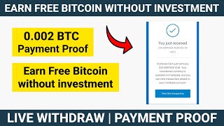 Free Bitcoin Mining Website || 0.002 BTC Payment Proof || Earn Free Bitcoin without investment