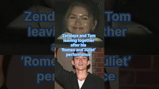 #Tomholland and #Zendaya leaving together after his ‘Romeo and Juliet’ performance in London