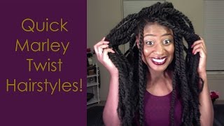 Quick Marley Twist Hairstyles