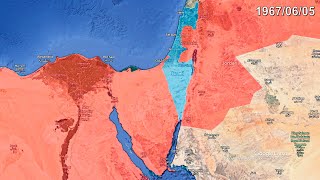 The Six-Day War in 1 minute using Google Earth