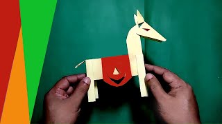 Paper Horse | DIY Horse | Horse for kids : কাগজ দিয়ে ঘোড়া তৈরী | HORSE Making- Paper Art- -2019