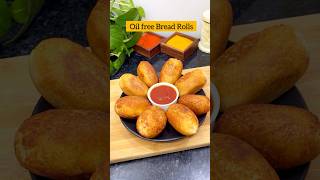 #ytshorts Easy Bread Rolls | Oil free bread rolls recipe | healthy evening snacks