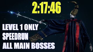 Elden Ring Level 1 Speedrun in 2:17:46 - All Remembrances