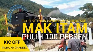 TOURIST TRAIN Sawahlunto Heritage, Mak Itam Pulih 100 Persen Angkut Gerbong Kereta Wisata