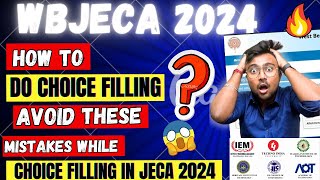 WB-JECA 2024:How to do CHOICE FILLING?😱Which college in which rank?😱Counselling কি ভাববে কোরবো?🔥