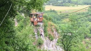 Ziplining in Pazin, Croatia