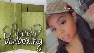 LUXURY UNBOXING | GUCCI UNBOXING | WOMEN'S GG GUCCI TENNIS 1977 SNEAKER | GG CANVAS BASEBALL HAT