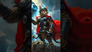 Meet the Purr-fect Superheroes: Cats in Costumes! #shorts #cat #superhero