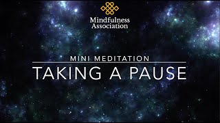 Mini Meditation  - Taking a Pause