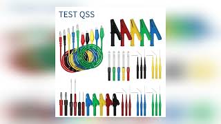 QSS 41Pcs Multimeter Test Lead Kit 4MM Banana Plug to Alligator Clip Test Lead  w