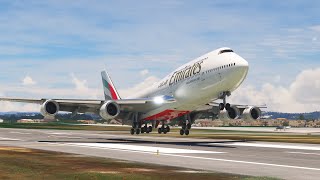 Impossible Plane Landing!! Emirates Boeing 747 Landing At Francisco Sá Carneiro Airport