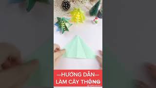 Hướng dẫn làm cây thông trang trí