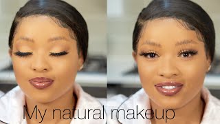 Step by step "affordable" soft glam makeup tutorial for beginners | South Africa