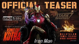 King Of Kotha Official Telugu Teaser | Iron Man | RDJ | Avengers | Marvel Studios | @venger Edits