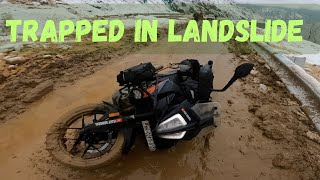 Landslide Horror - Almost got hit by a Rock | Day 5 | KTM 390 Adventure