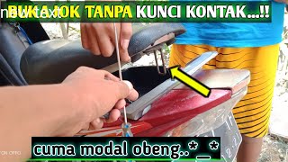 CARA MEMBUKA JOK TANPA KUNCI KONTAK - MOTOR JUPITER Z