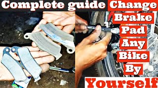 How To Replace DISC BRAKE PADS Bs6 Motorcycle #ns200#ns125 #bike#brakerepair#service #maintenance