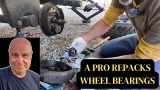 A Pro Repacks Winnebago Micro Minnie Wheel Bearings