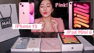 Pink iPhone 13 and Pink iPad Mini 6 Unboxing!