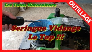 Vidange moteur , La seringue au Top 👍 ( tondeuse , tracteur , motobineuse , motoculteur ... )