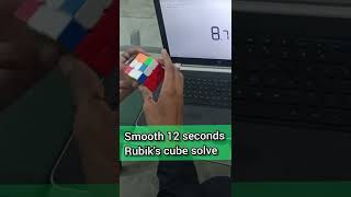 Rubik's cube solved in 12 seconds #rubikscube #viral #shorts