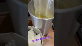 Handmade Beeswax and Coconut Candles  #candlemaking #viral #shorts #diycandle