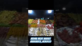 Marrakesh Night Market Food  #food #travel