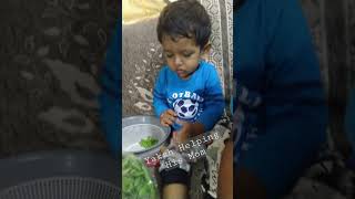 cute baby 21 months old learning household activities #cutebaby #toddler #gulugulu