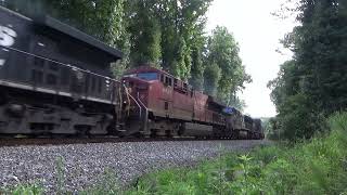 CP 8851 trails on NS 27A Flying thru Duluth, GA 7/22/2024