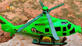 toy helicopter ka video | gadi wala cartoon video | helicopter helping auto rickshaw track tractor