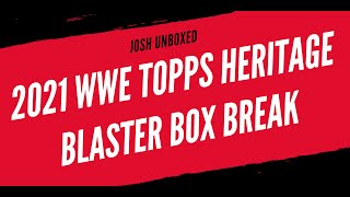 2021 WWE Topps Heritage Blaster Box Break | Sports Card Collecting |