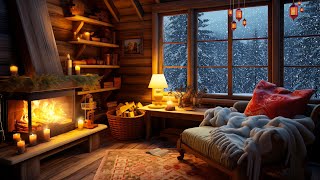 Winter Day in the Cabin Peaceful Piano and Beautiful Relaxing Music, Calm Music