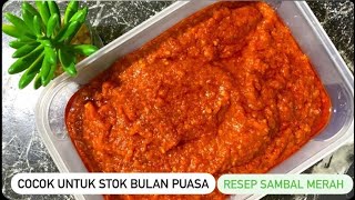 Resep Sambal Merah / Stok Sambal Bulan Puasa