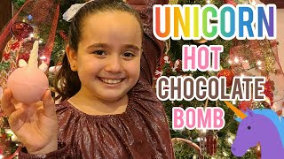 🦄 UNICORN HOT CHOCOLATE BOMBS FOR KIDS RECIPIE  🦄 #hotchocolatebombs