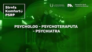 Psycholog - psychoterapeuta - psychiatra