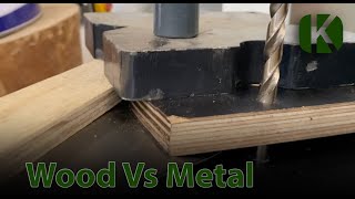 Sheetmetal press challenge. Will wood shape Sheetmetal?