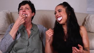 CHUBBY BUNNY CHALLENGE ft. my mom!