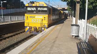 Pacific National Freight Train Passing Through Coniston Railway Station NSW. ‎11 ‎July ‎2019