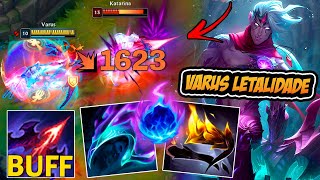 *BUFF OP* VARUS BUILD FULL LETALIDADE NUNCA ESTEVE TÃO QUEBRADO !! - LEAGUE OF LEGENDS